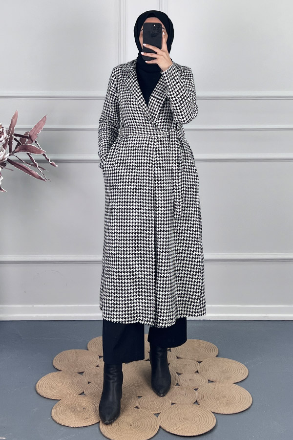 Vip Desenli Kap - Beyaz