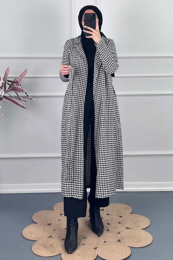 Vip Desenli Kap - Beyaz