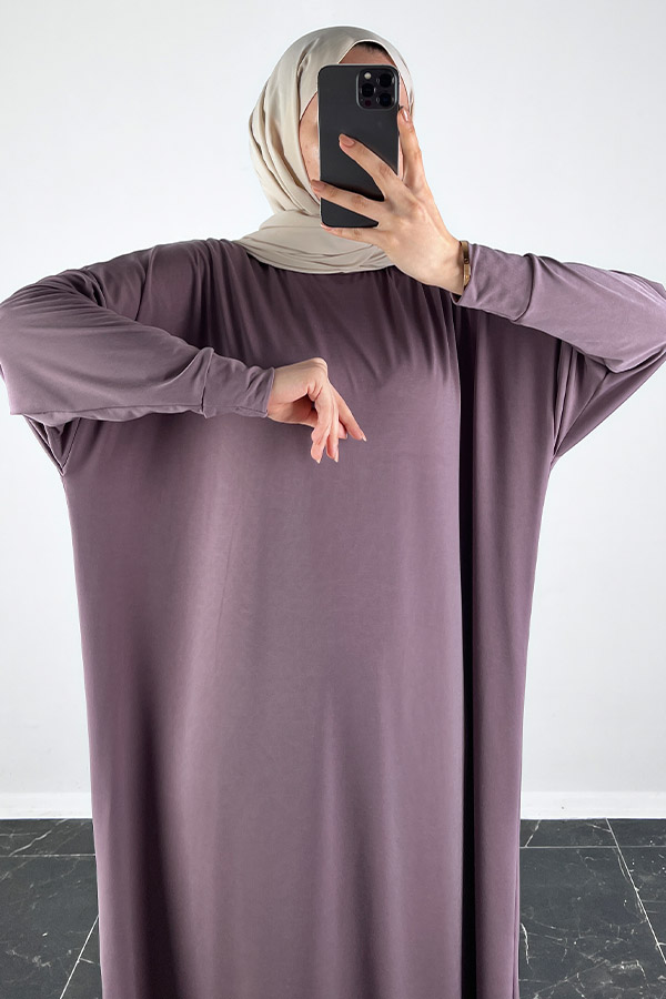 Yarasa Kol Elbise - Gül Kurusu