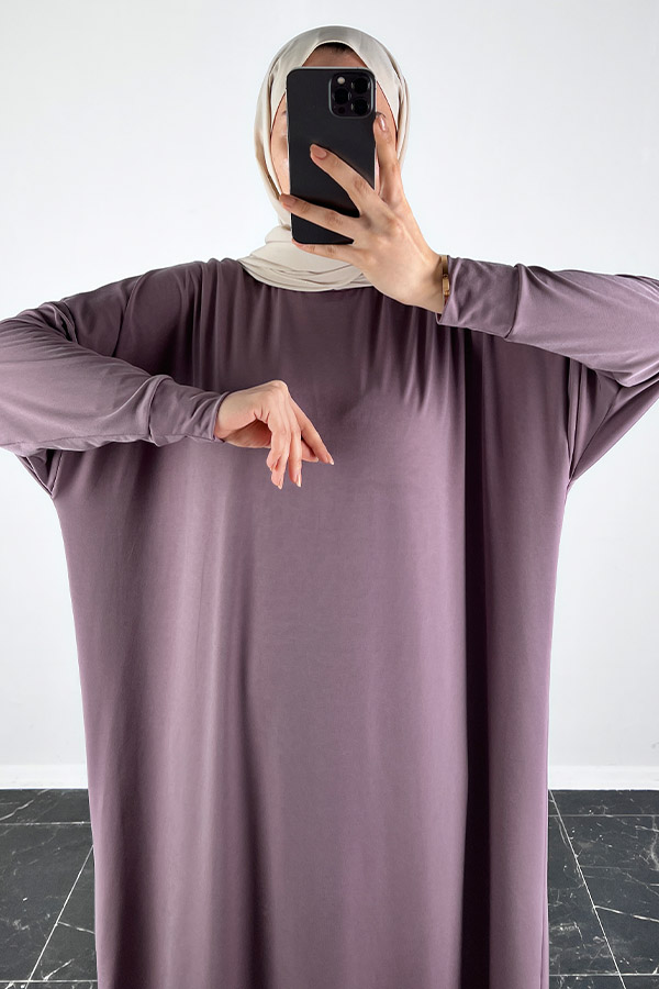 Yarasa Kol Elbise - Gül Kurusu