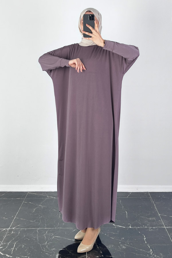 Yarasa Kol Elbise - Gül Kurusu