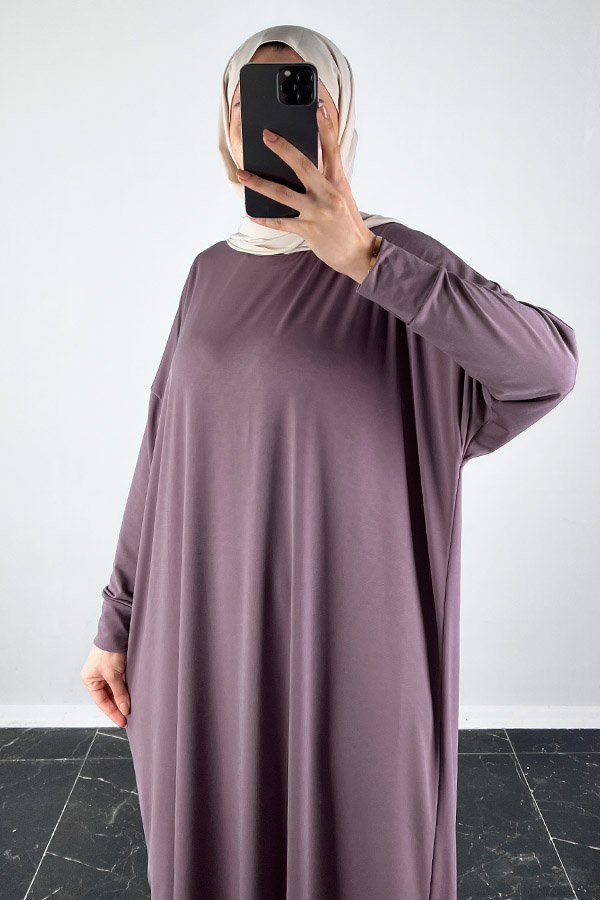 Yarasa Kol Elbise - Gül Kurusu