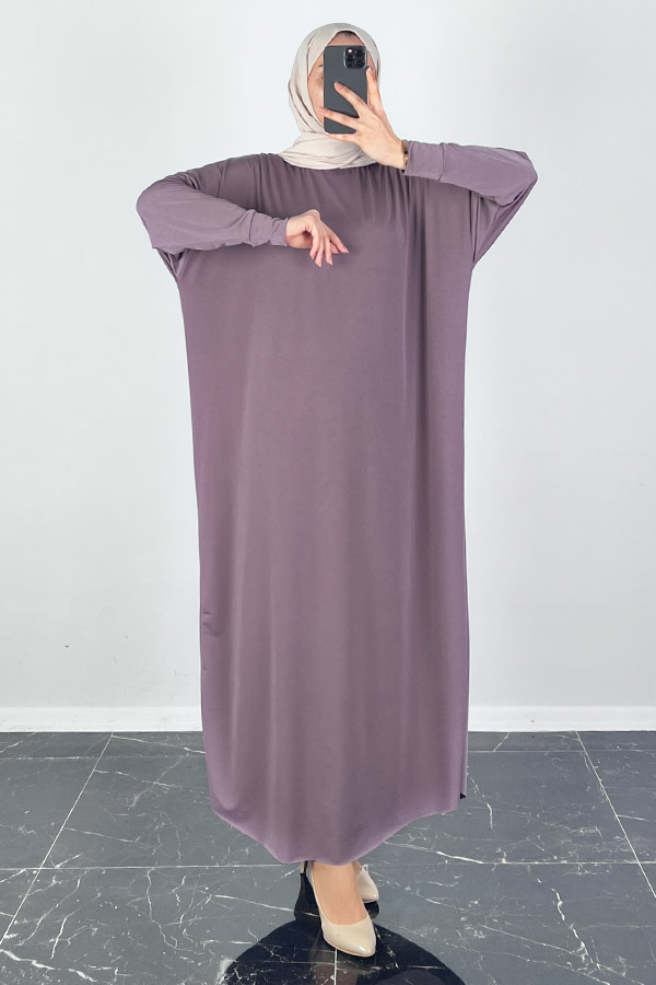 Yarasa Kol Elbise - Gül Kurusu