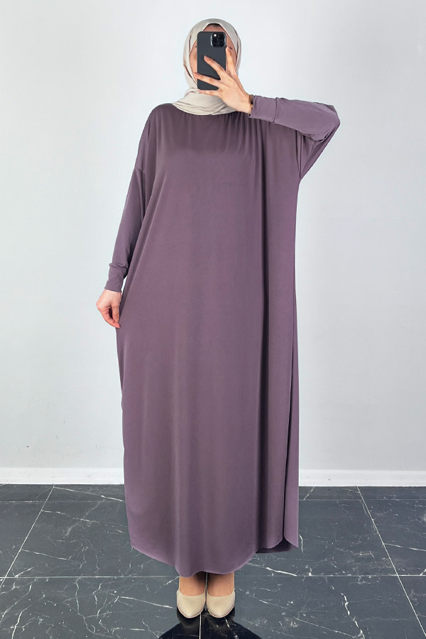 Yarasa Kol Elbise - Gül Kurusu